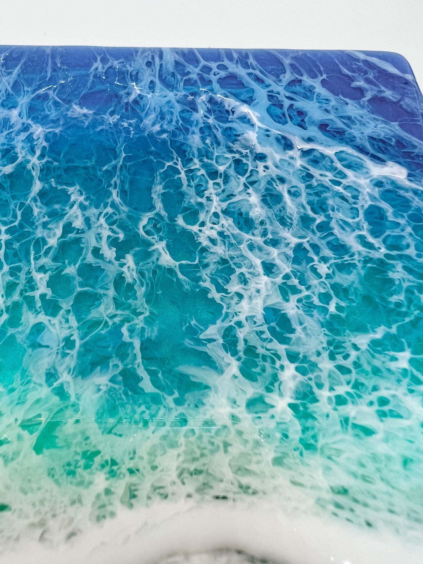 Memorial Beach Painting with Ashes, Resin Ocean Art, Pet Memorial, Custom Order