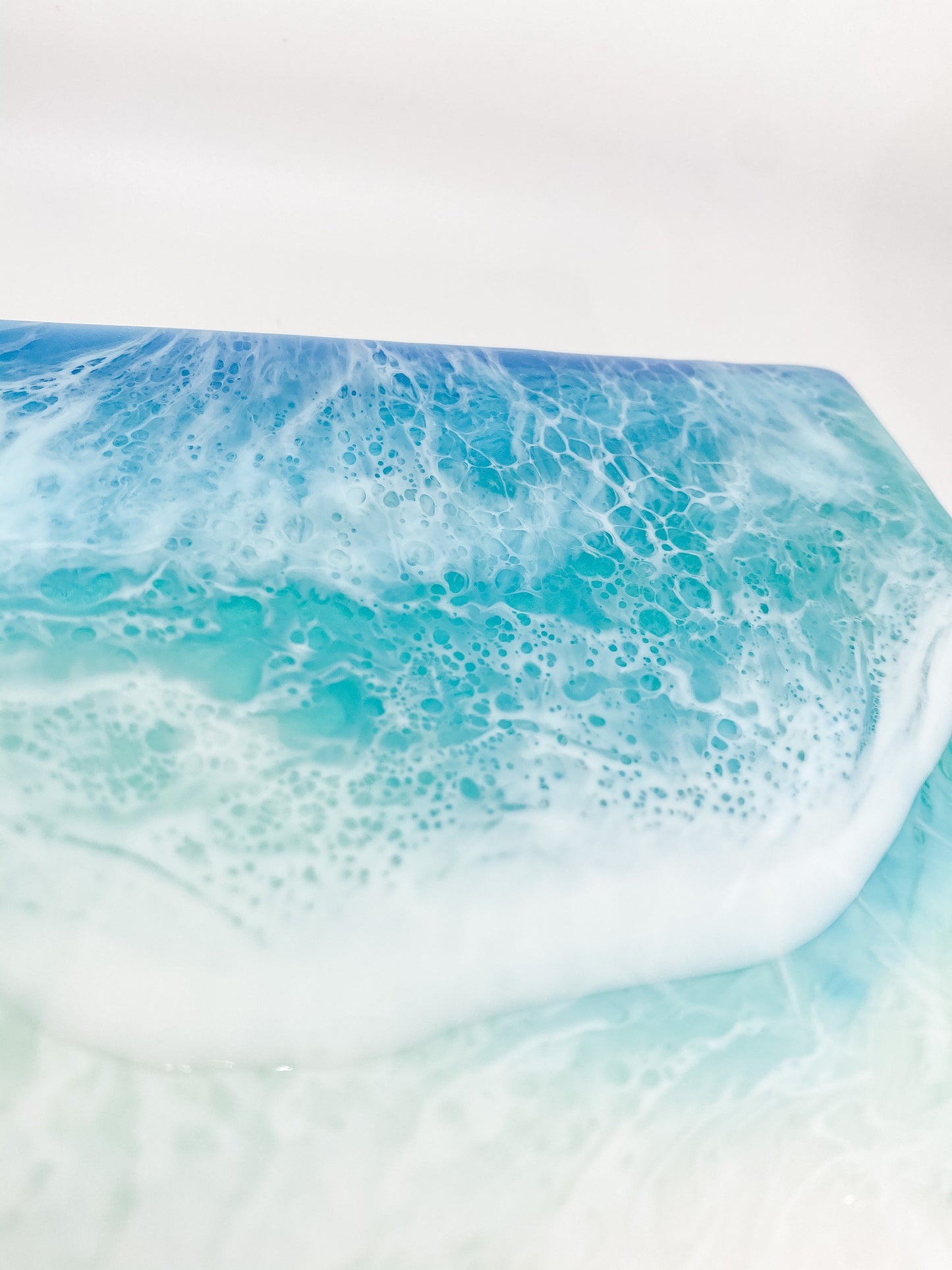 CUSTOM ORDER Beach Painting, Resin Ocean Art, Washing Waves, Home Decor, Abstract Art, Wall Art