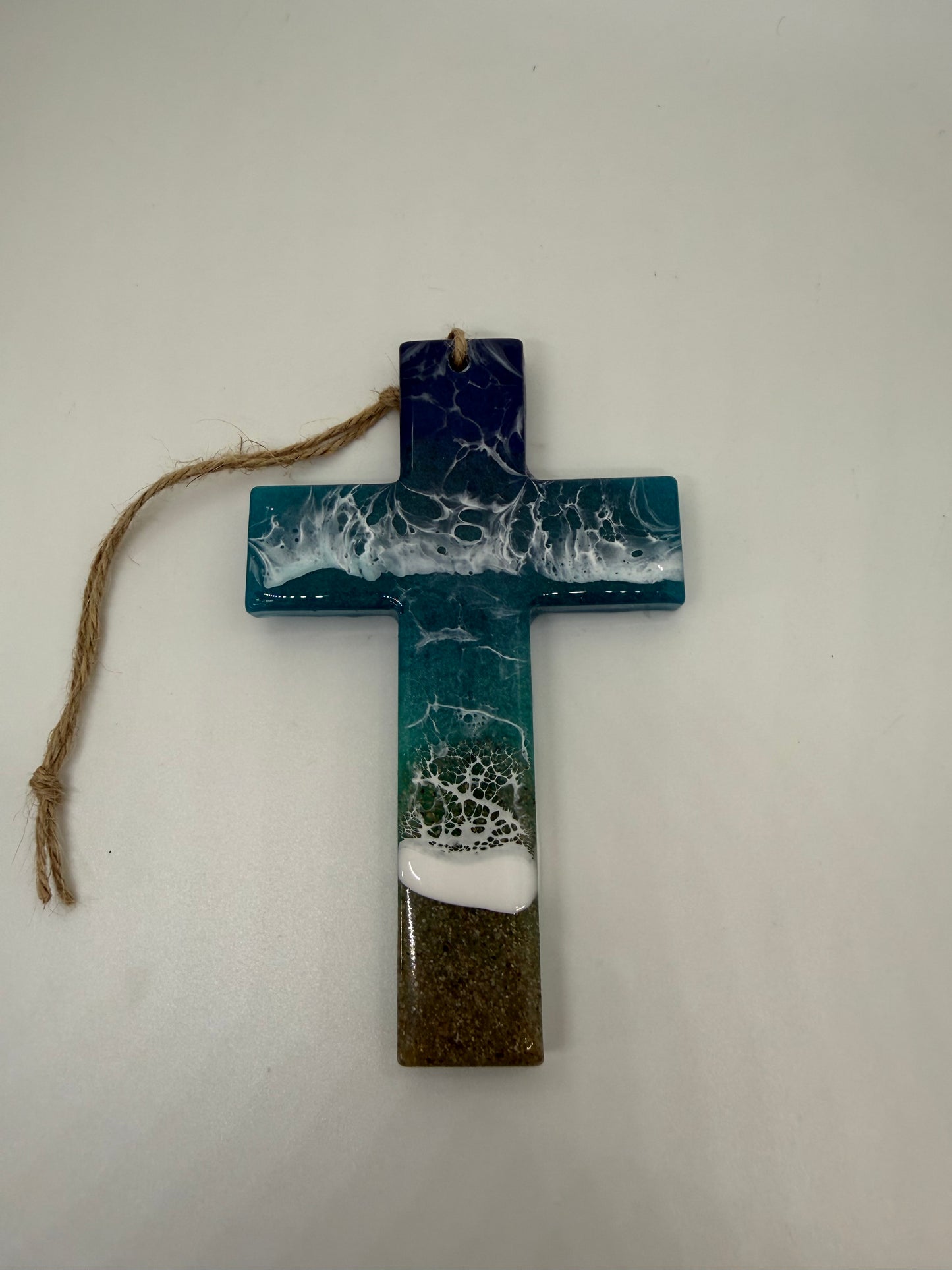 Memorial Resin Cross with Ashes, Custom Order